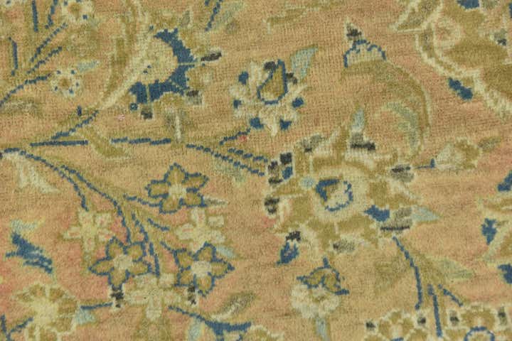 9' 7 x 12' 10 Hand Knotted Kashan Persian Wool Rug