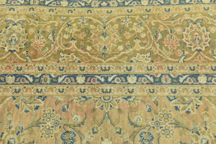 9' 7 x 12' 10 Hand Knotted Kashan Persian Wool Rug