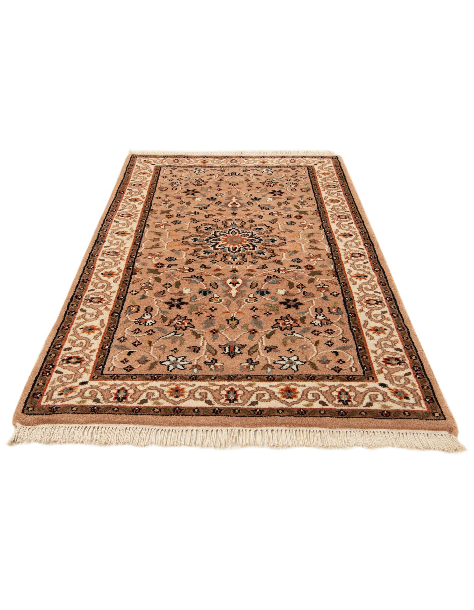 3' x 5' 4 Hand Knotted Kashan Wool Rug