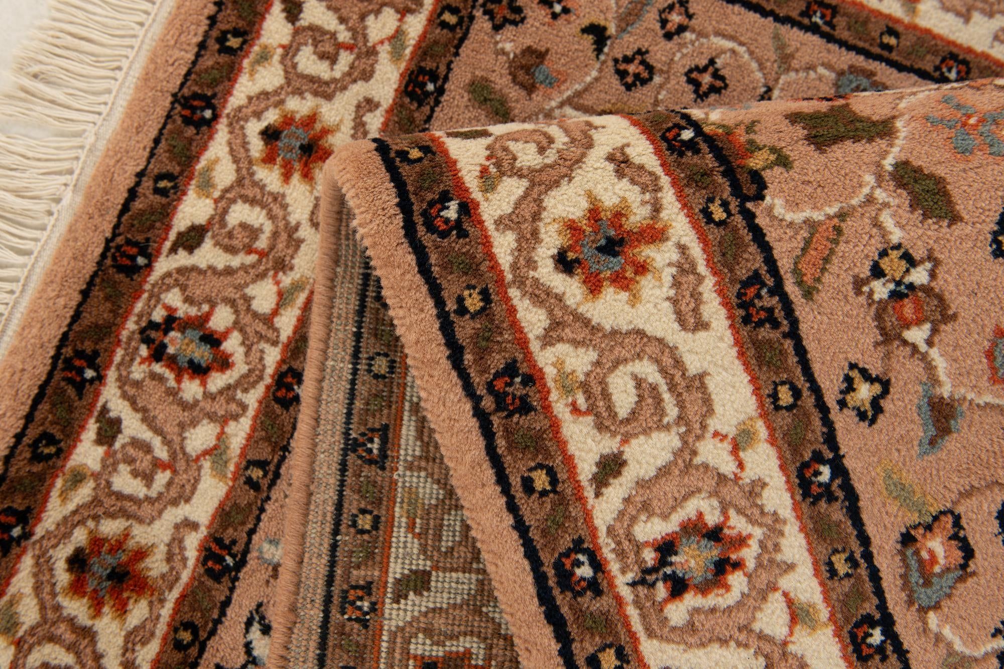3' x 5' 4 Hand Knotted Kashan Wool Rug