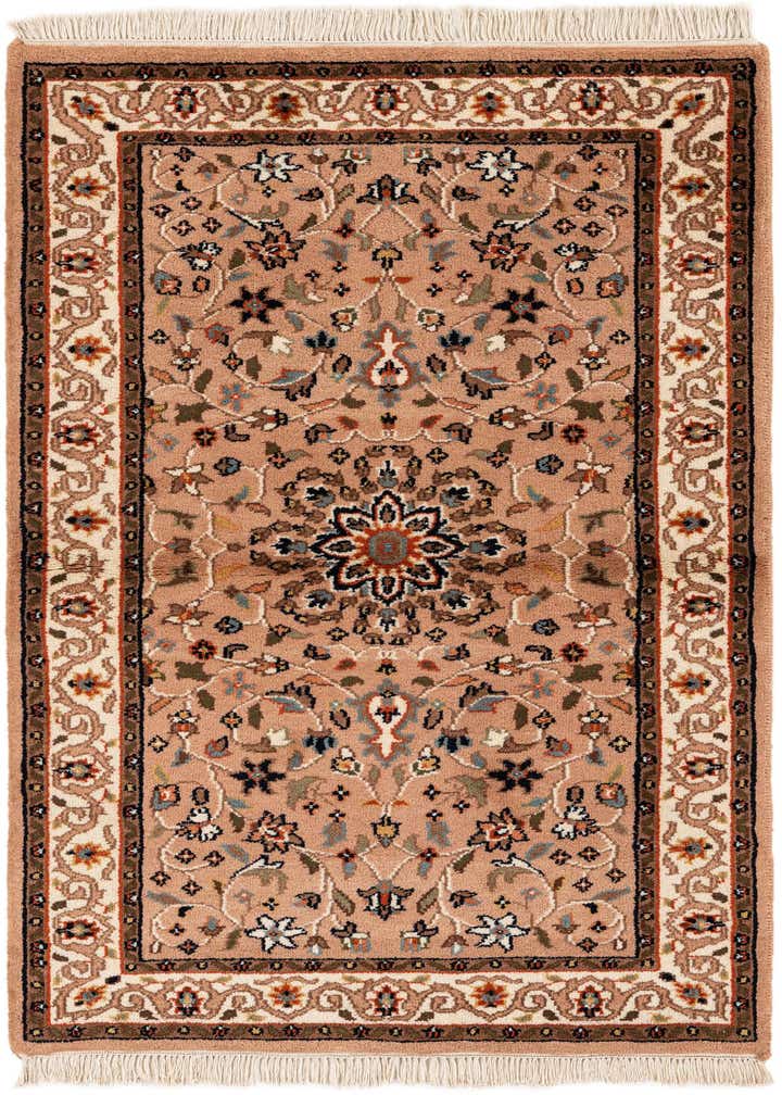 3' x 5' 4 Hand Knotted Kashan Wool Rug
