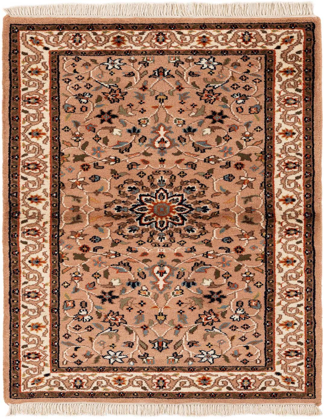 3' x 5' 4 Hand Knotted Kashan Wool Rug