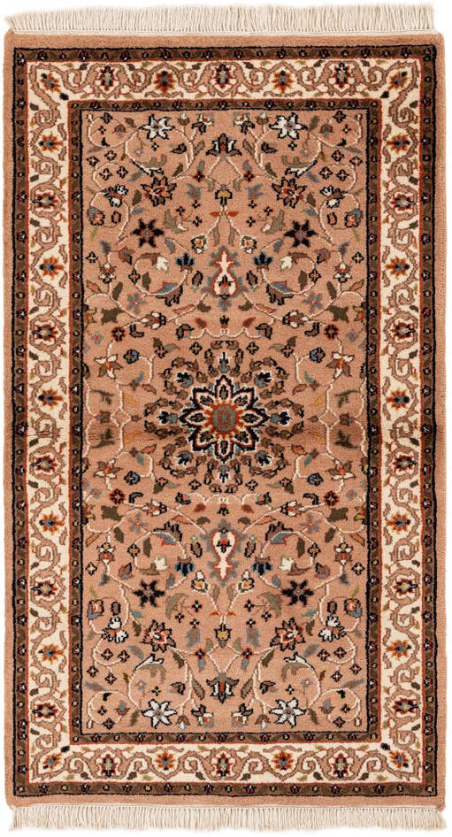 Detail image of 3' x 5' 4 Hand Knotted Kashan Wool Rug