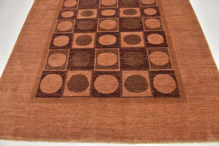 6' 7 x 9' Hand Knotted Kashkuli Gabbeh Wool Rug