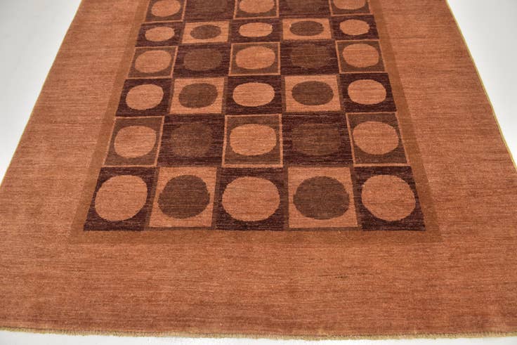 Detail image of 6' 7 x 9' Hand Knotted Kashkuli Gabbeh Wool Rug
