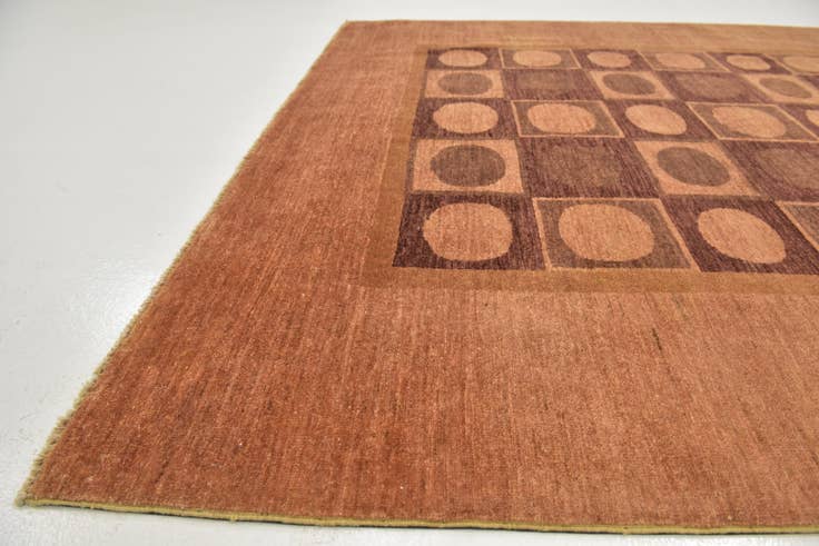 Detail image of 6' 7 x 9' Hand Knotted Kashkuli Gabbeh Wool Rug