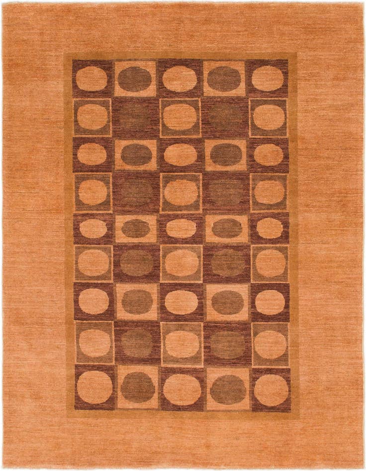 Detail image of 6' 7 x 9' Hand Knotted Kashkuli Gabbeh Wool Rug