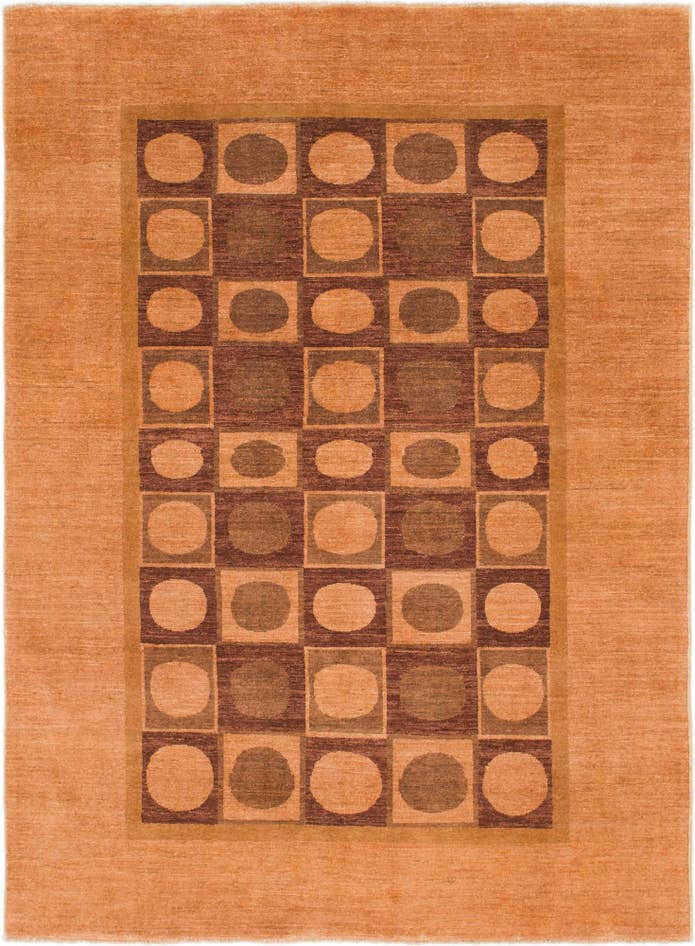 Detail image of 6' 7 x 9' Hand Knotted Kashkuli Gabbeh Wool Rug