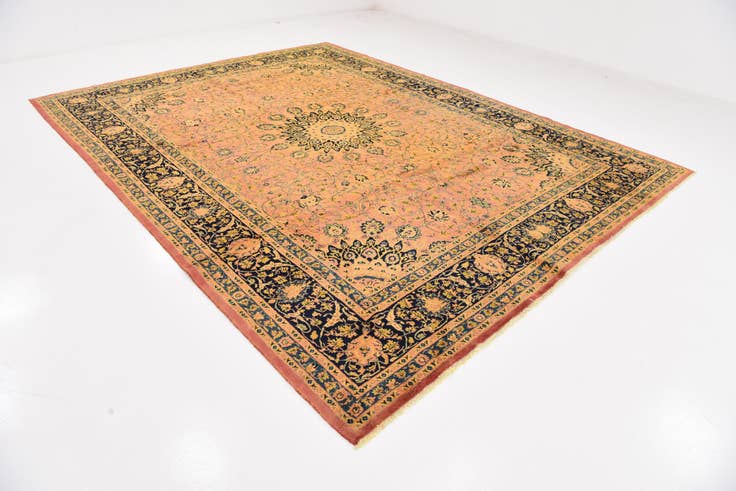 Detail image of 300cm x 390cm anudado a mano Kashmar Alfombra Persa Lana