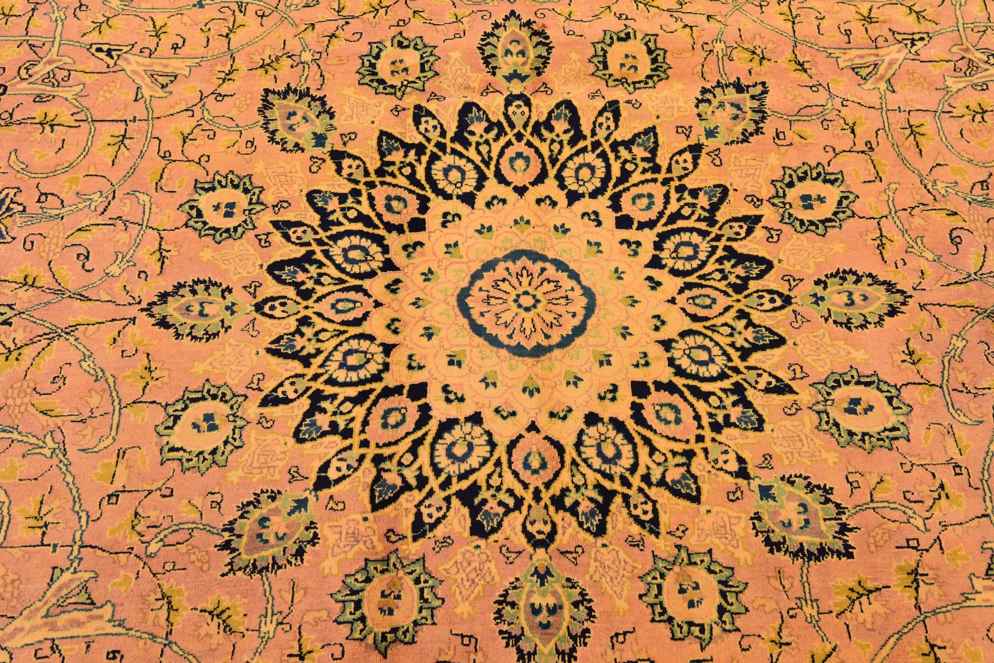 9' 10 x 12' 10 Hand Knotted Kashmar Persian Wool Rug