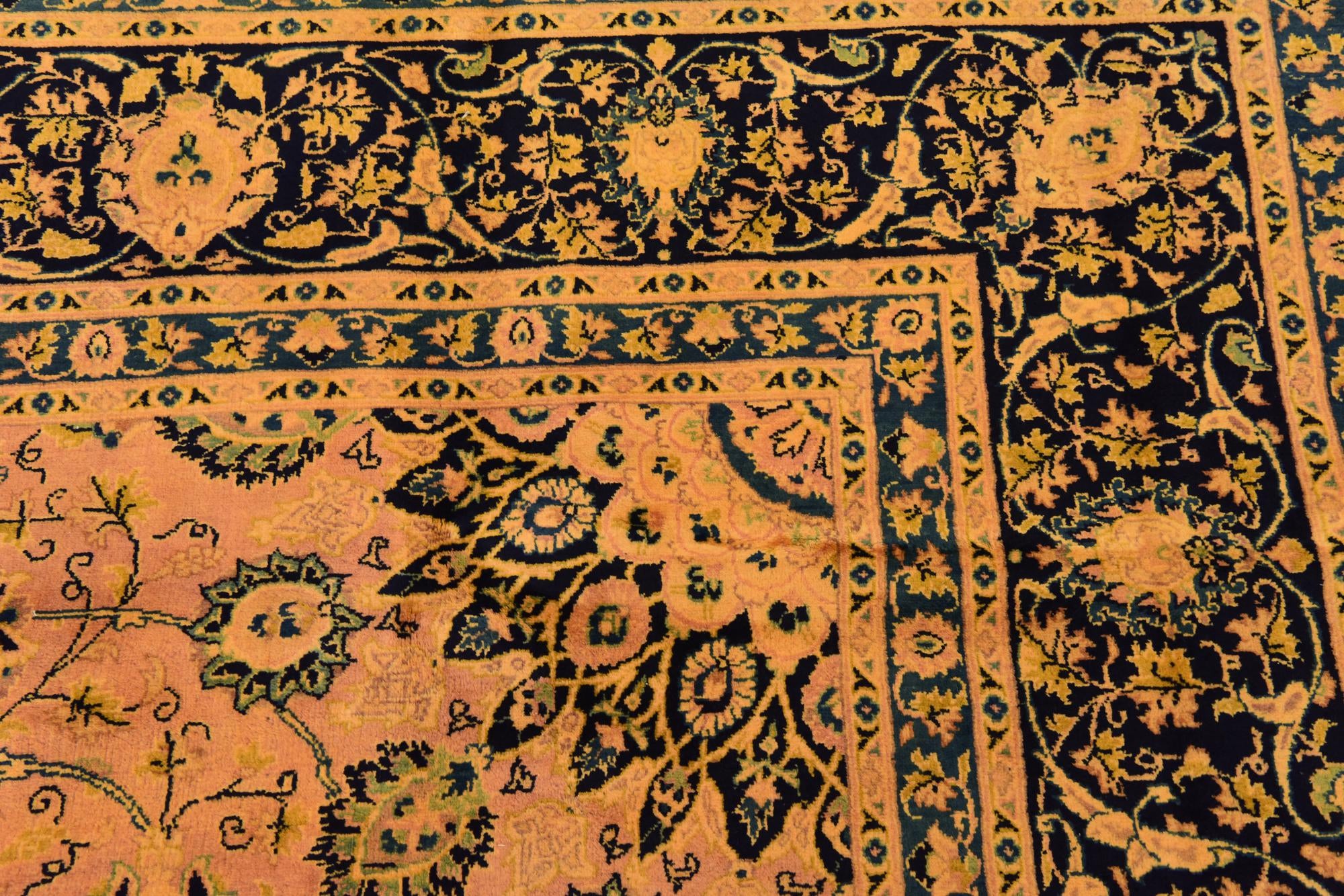9' 10 x 12' 10 Hand Knotted Kashmar Persian Wool Rug