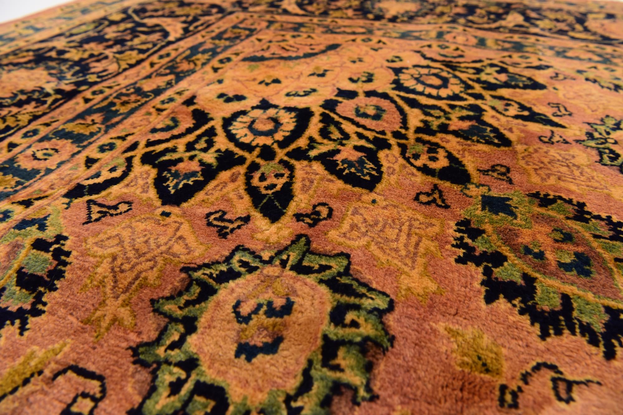 9' 10 x 12' 10 Hand Knotted Kashmar Persian Wool Rug