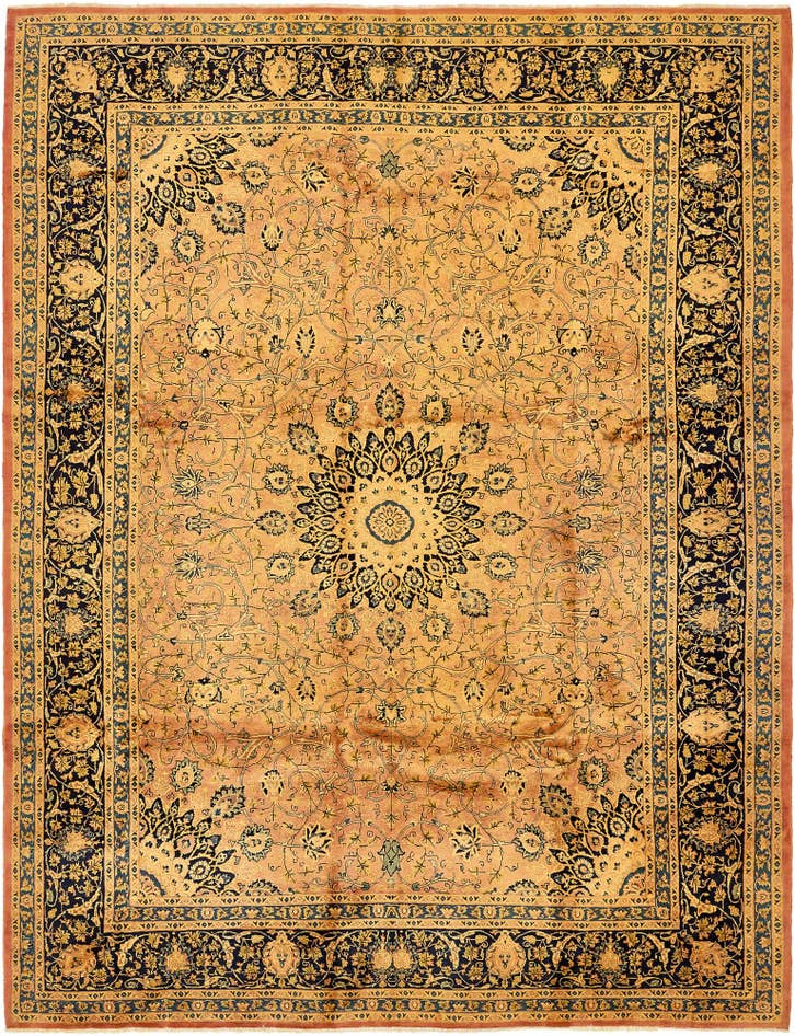 Detail image of 300cm x 390cm anudado a mano Kashmar Alfombra Persa Lana