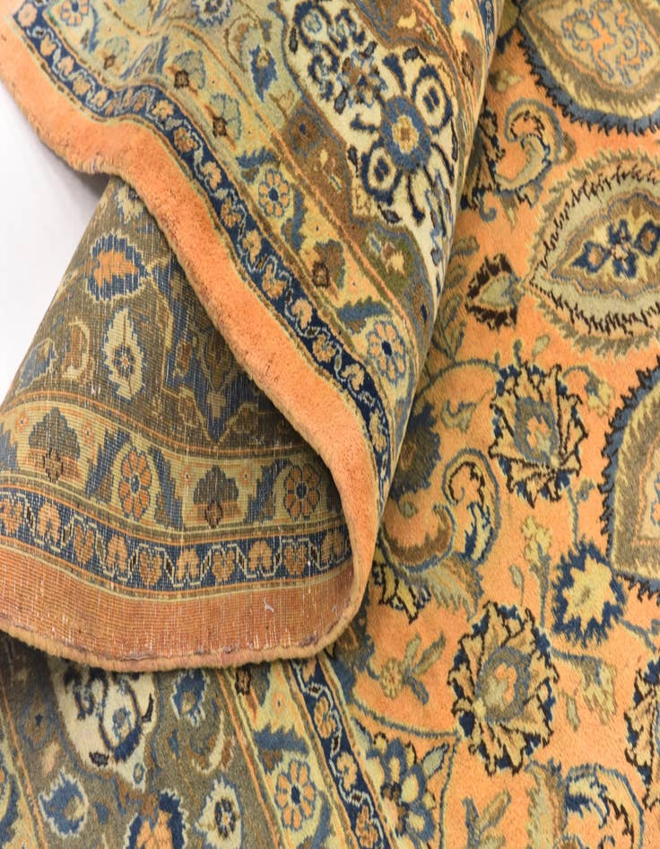 Detail image of 9' 10 x 12' 8 Hand Knotted Kashmar Persian Wool Rug