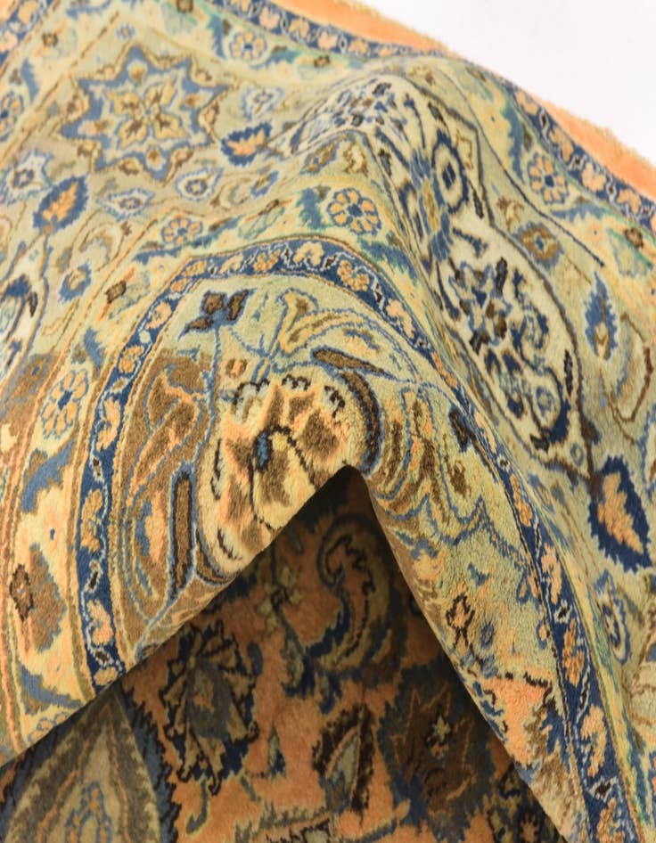 Detail image of 9' 10 x 12' 8 Hand Knotted Kashmar Persian Wool Rug