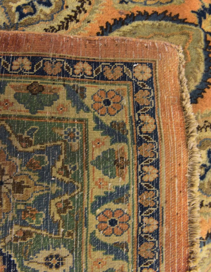 Detail image of 9' 10 x 12' 8 Hand Knotted Kashmar Persian Wool Rug