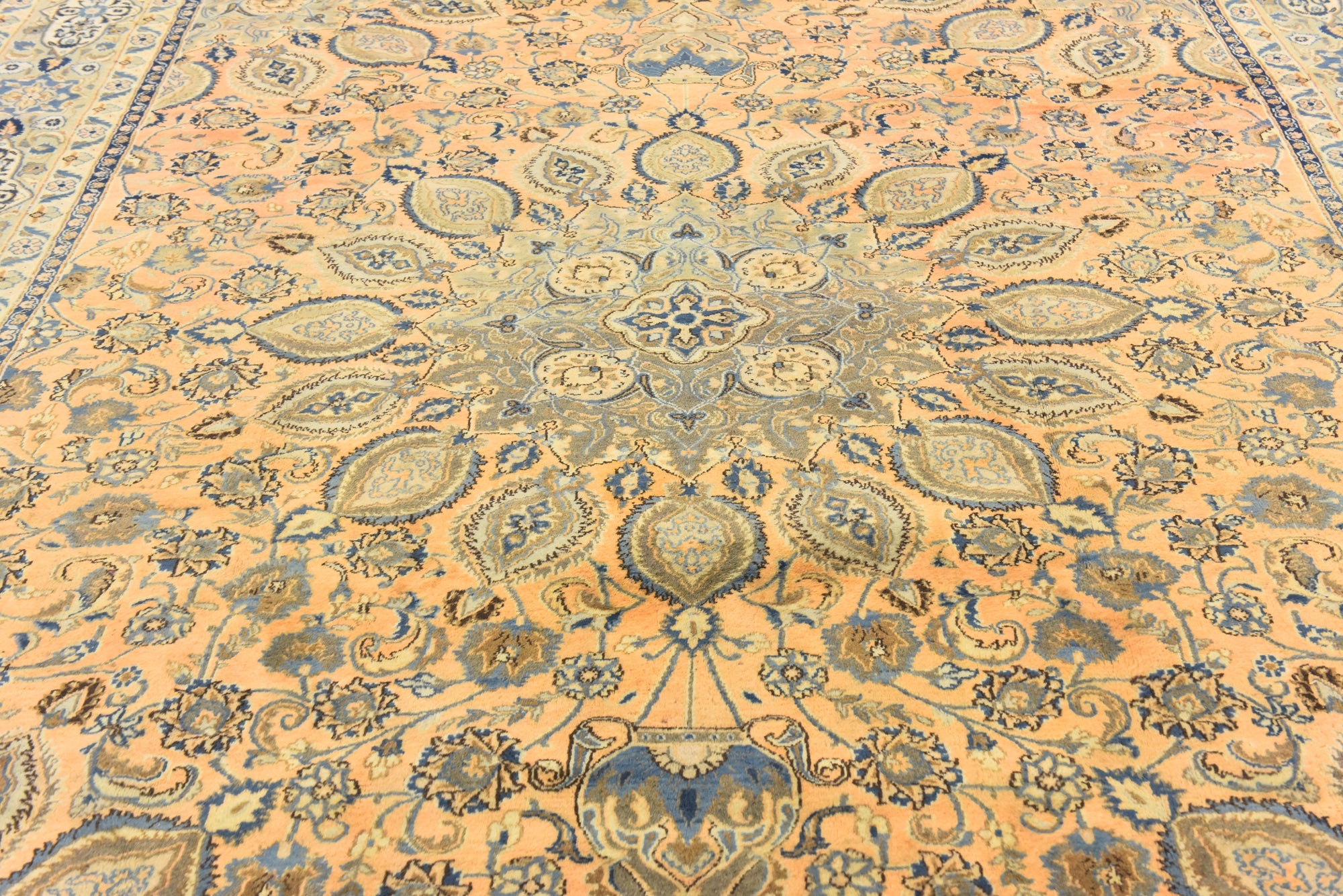 9' 10 x 12' 8 Hand Knotted Kashmar Persian Wool Rug