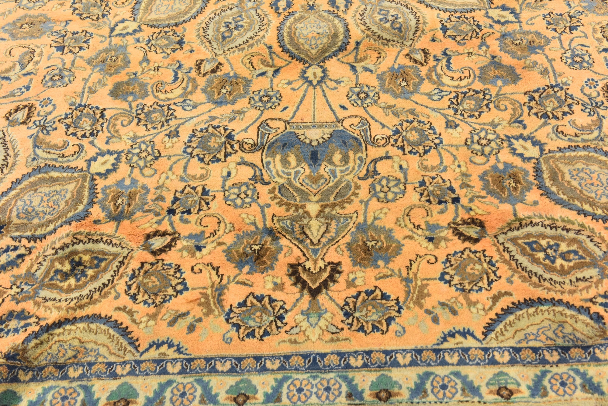 9' 10 x 12' 8 Hand Knotted Kashmar Persian Wool Rug