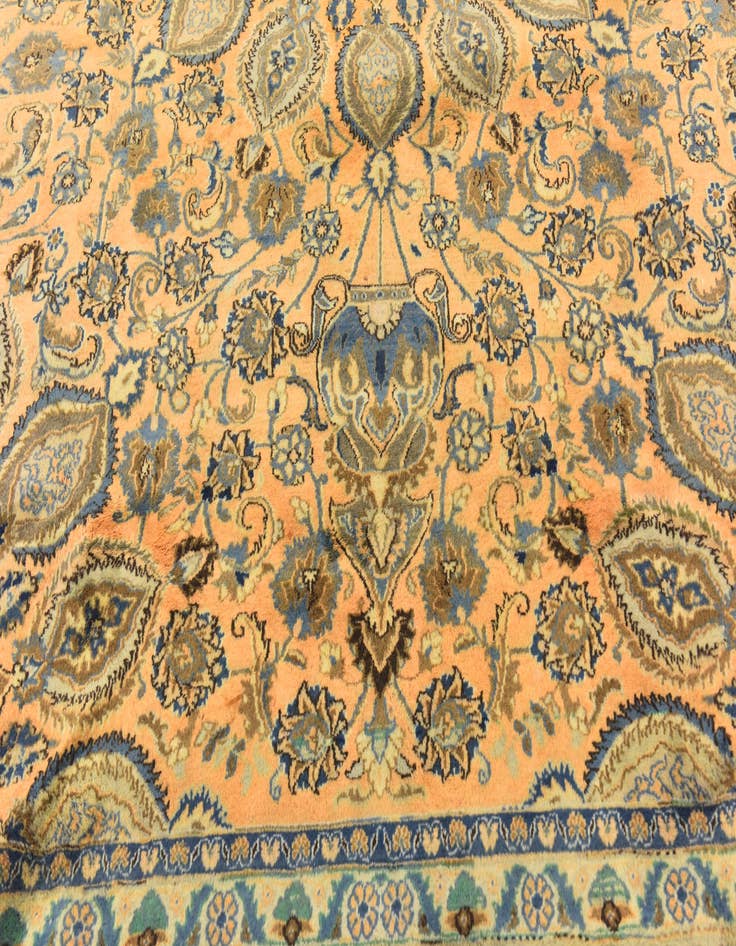 Detail image of 9' 10 x 12' 8 Hand Knotted Kashmar Persian Wool Rug