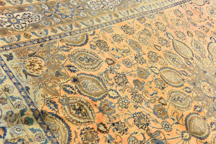 9' 10 x 12' 8 Hand Knotted Kashmar Persian Wool Rug
