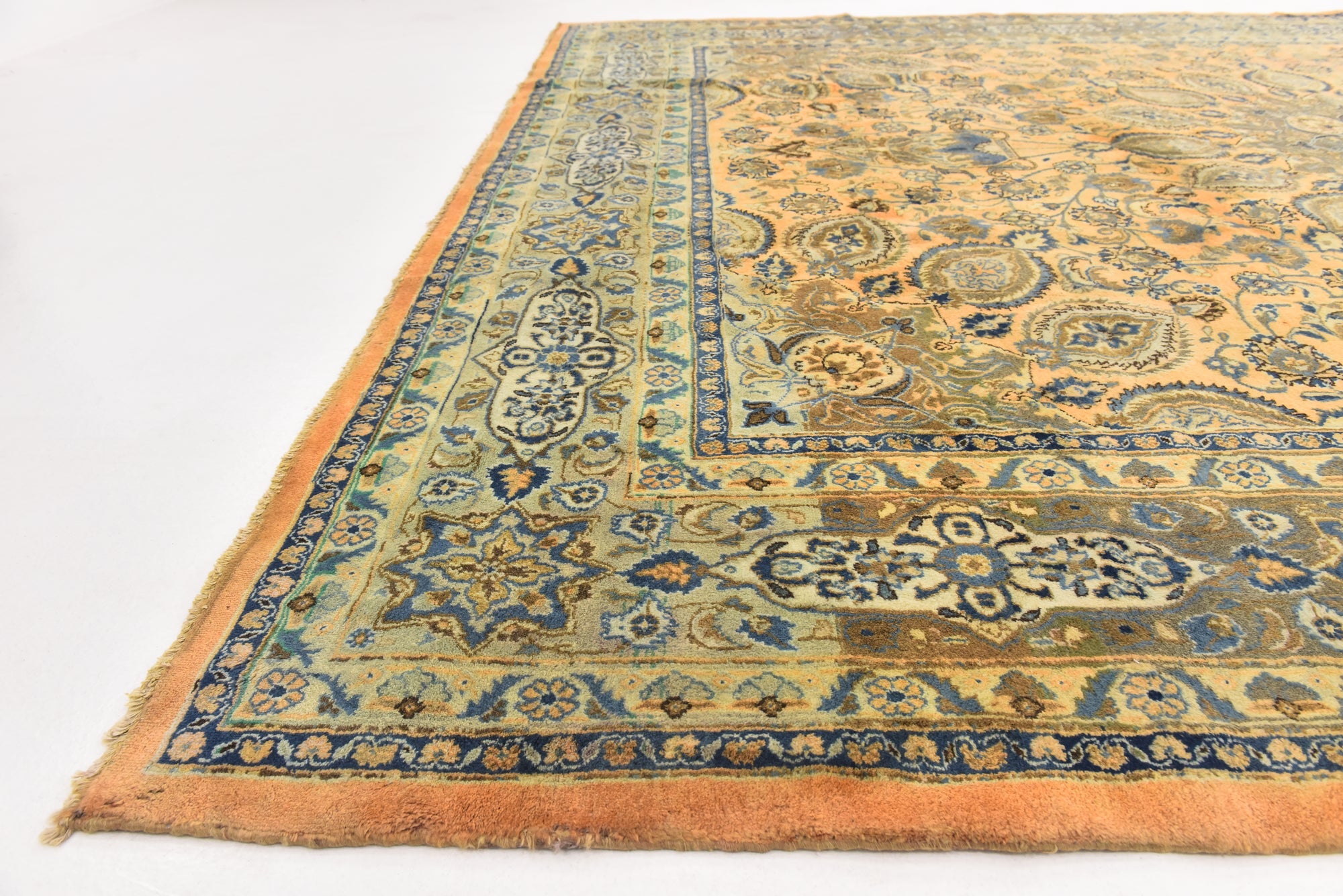 9' 10 x 12' 8 Hand Knotted Kashmar Persian Wool Rug