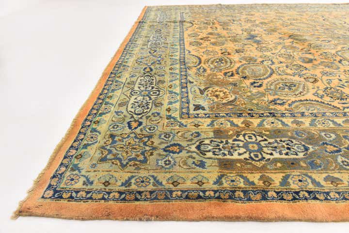 9' 10 x 12' 8 Hand Knotted Kashmar Persian Wool Rug
