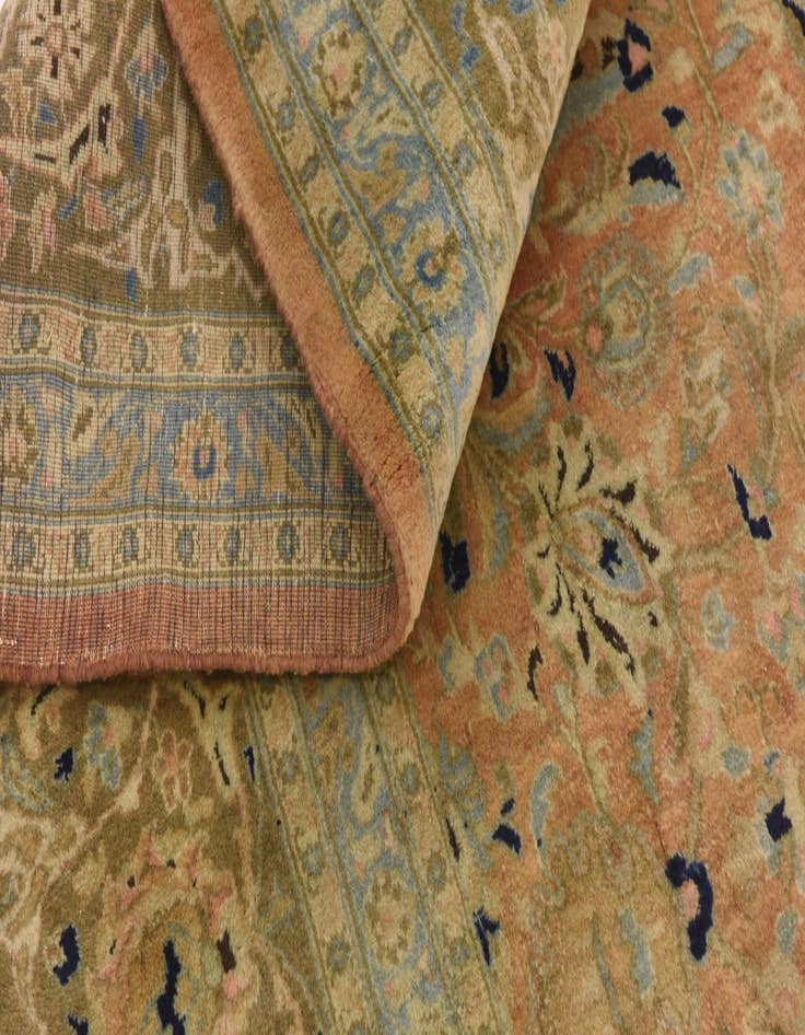 Detail image of 10' 2 x 13'  Hand Knotted Kashmar Persian Wool Rug