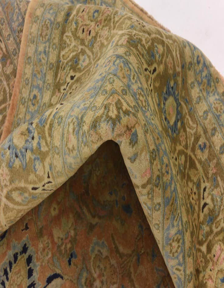 Detail image of 10' 2 x 13'  Hand Knotted Kashmar Persian Wool Rug