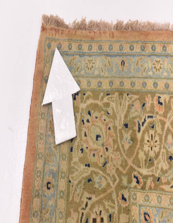 Detail image of 10' 2 x 13'  Hand Knotted Kashmar Persian Wool Rug