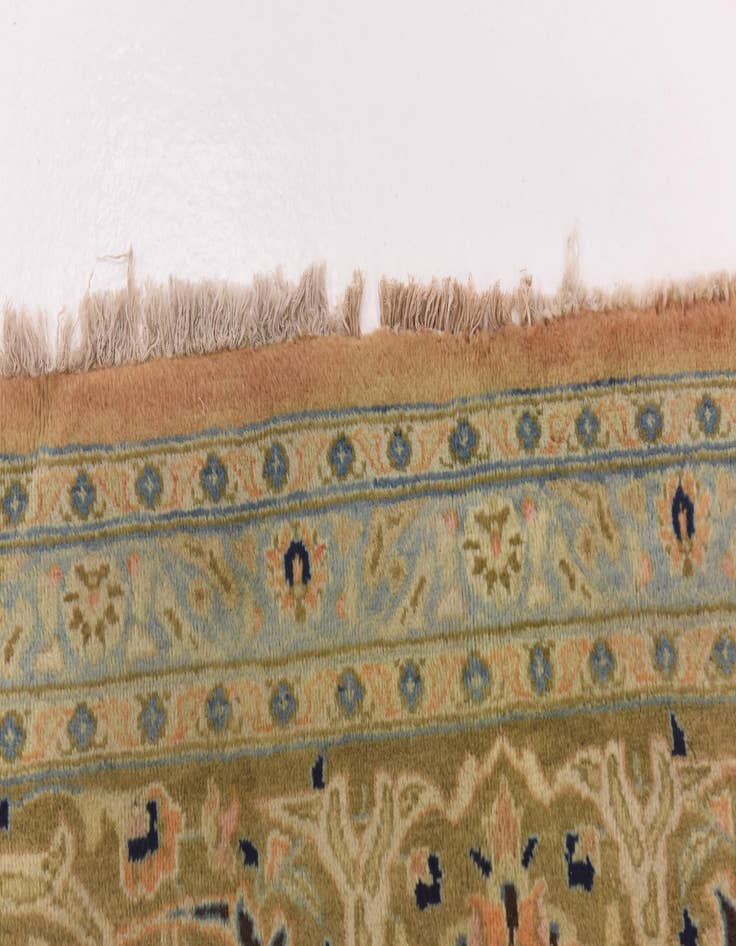 Detail image of 10' 2 x 13'  Hand Knotted Kashmar Persian Wool Rug