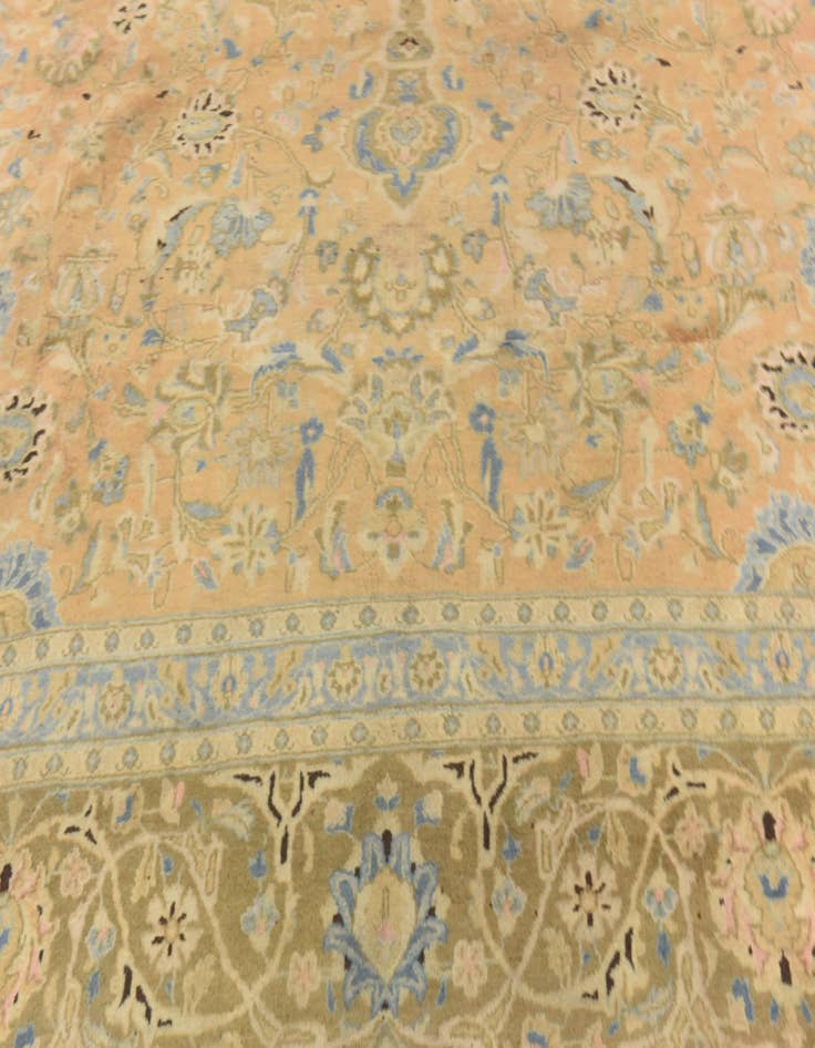 Detail image of 10' 2 x 13'  Hand Knotted Kashmar Persian Wool Rug