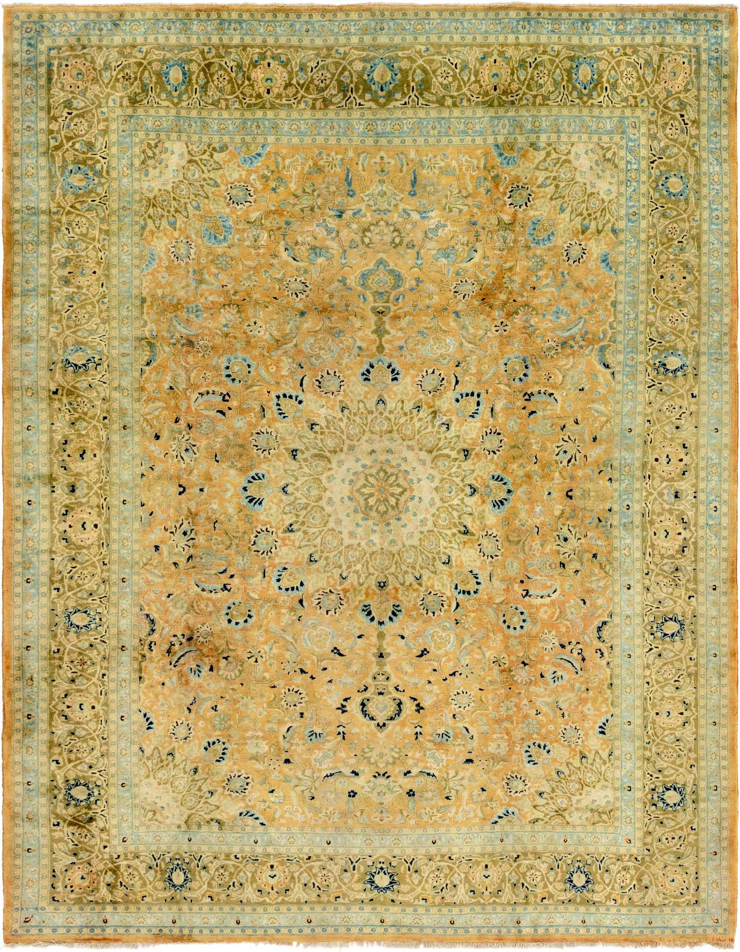 10' 2 x 13' Hand Knotted Kashmar Persian Wool Rug