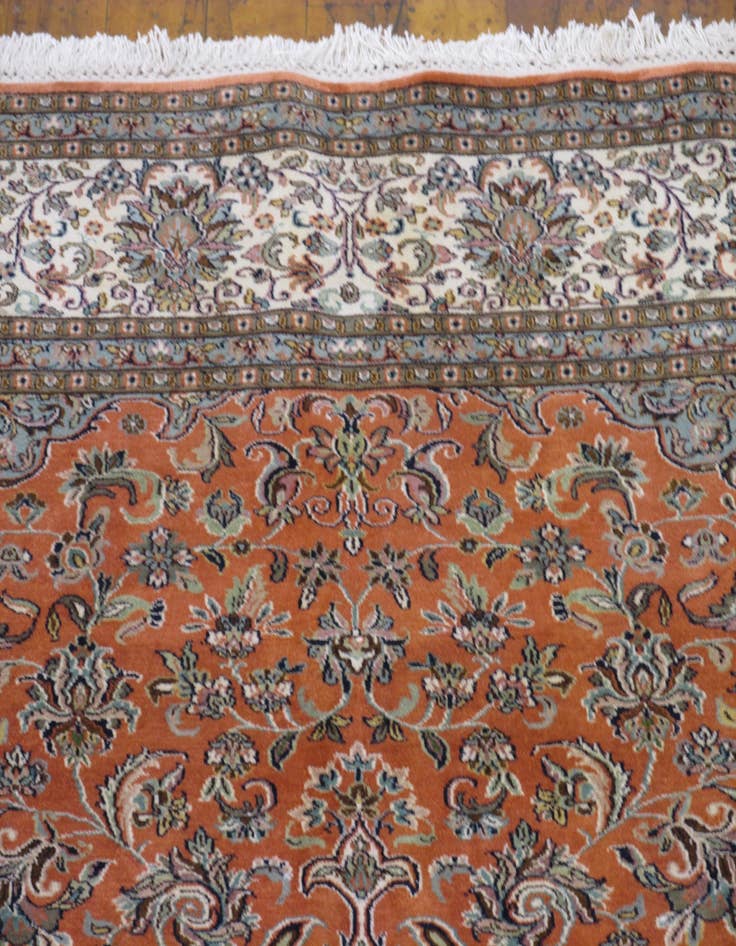 Detail image of 8' 1 x 10' 5 Hand Knotted Kashmir Oriental Rug