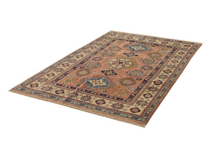 4' x 6' 3 Hand Knotted Kazak Rug