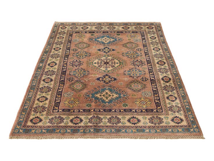 Detail image of 4' x 6' 3 Hand Knotted Kazak Rug