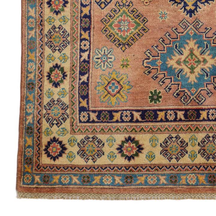 4' x 6' 3 Hand Knotted Kazak Rug