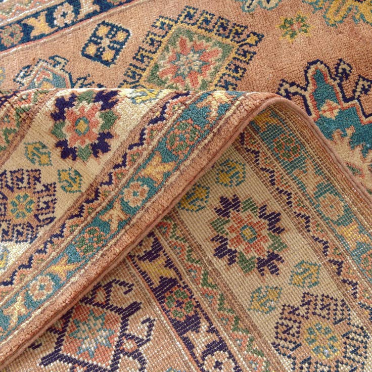 Detail image of 4' x 6' 3 Hand Knotted Kazak Rug