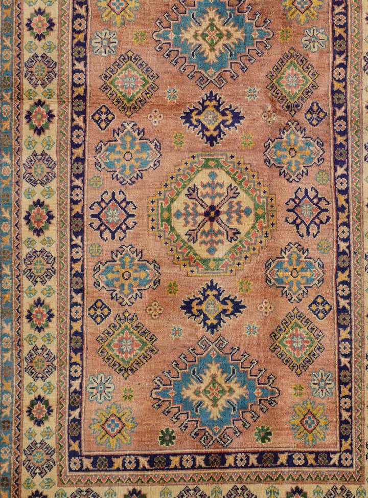 4' x 6' 3 Hand Knotted Kazak Rug