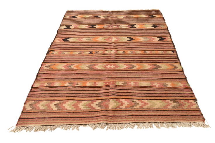 Detail image of 5' x 7' 5 Hand Woven Kilim Fars Wool Rug