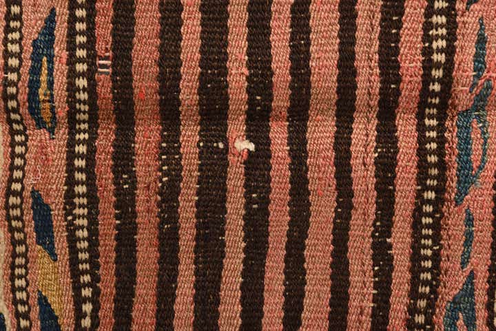 4' 4 x 7' 7 Hand Woven Kilim Fars Wool Rug