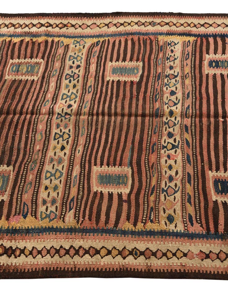 Detail image of 4' 4 x 7' 7  Hand Woven Kilim Fars Wool Rug