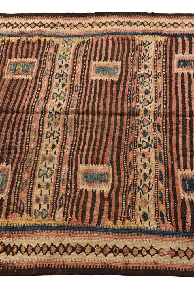 4' 4 x 7' 7 Hand Woven Kilim Fars Wool Rug
