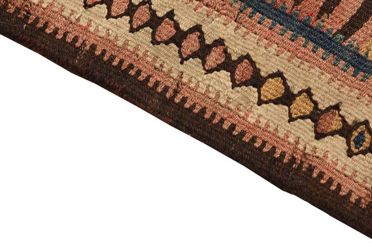 Detail image of 4' 4 x 7' 7 Hand Woven Kilim Fars Wool Rug