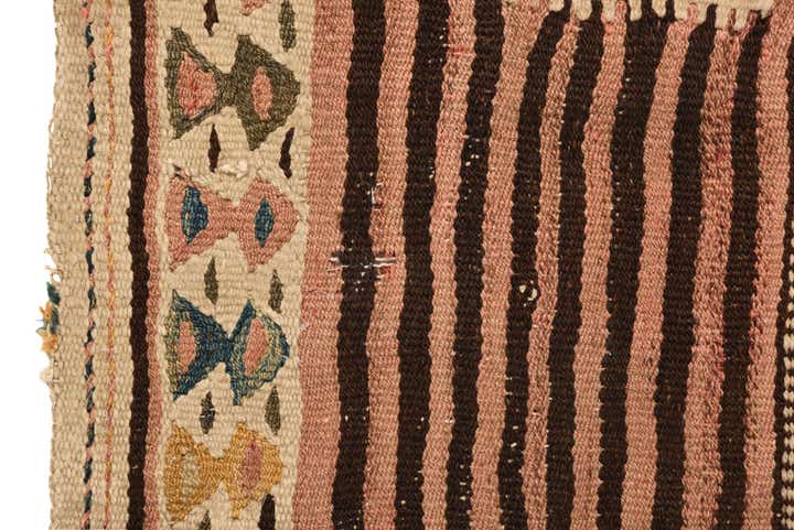4' 4 x 7' 7 Hand Woven Kilim Fars Wool Rug