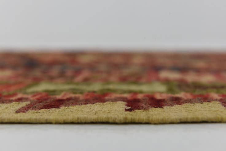 Detail image of 3' 10 x 5' 10 Hand Woven Kilim Maymana Wool Rug