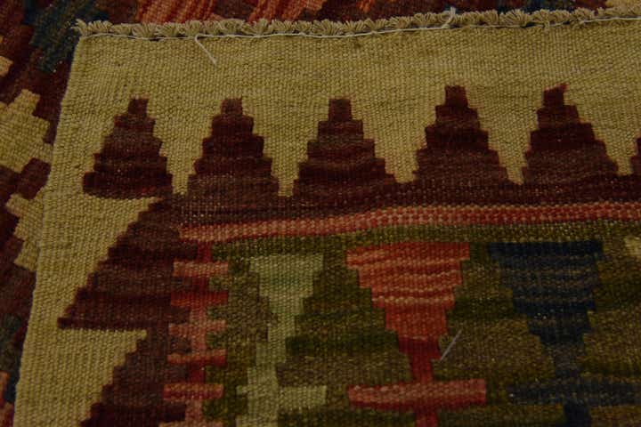 3' 10 x 5' 10 Hand Woven Kilim Maymana Wool Rug