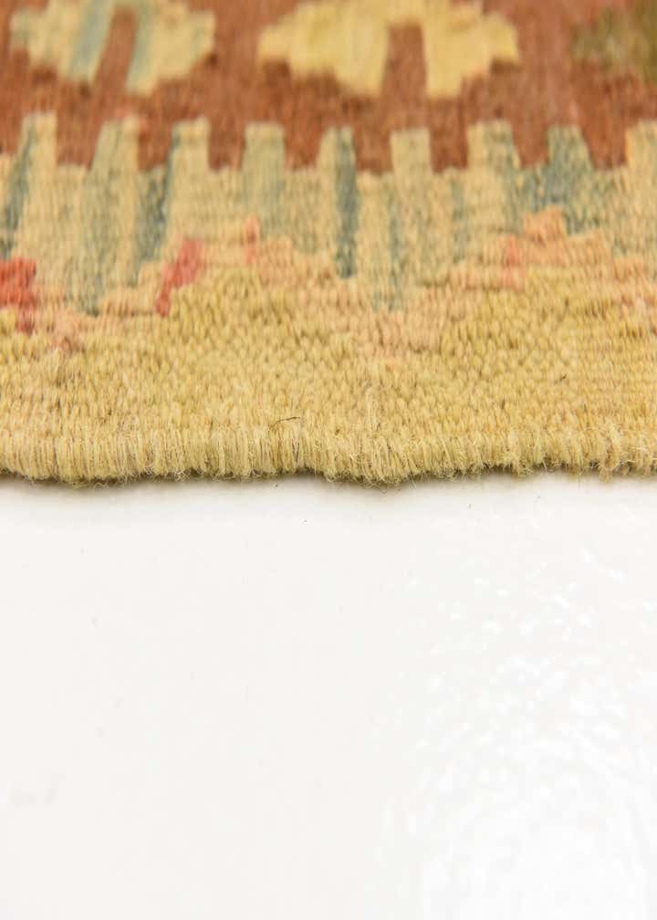 3' 3 x 4' 6 Hand Woven Kilim Maymana Wool Rug