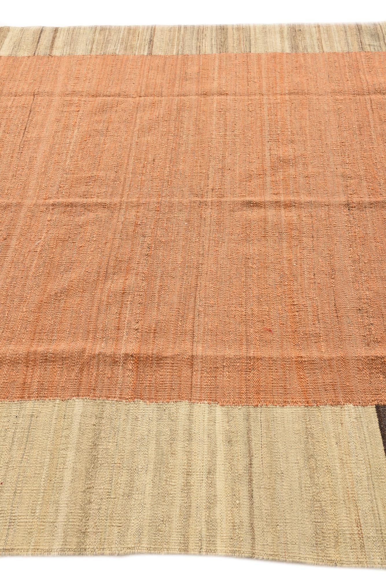 5' 10 x 7' 7 Hand Woven Kilim Modern Wool Rug
