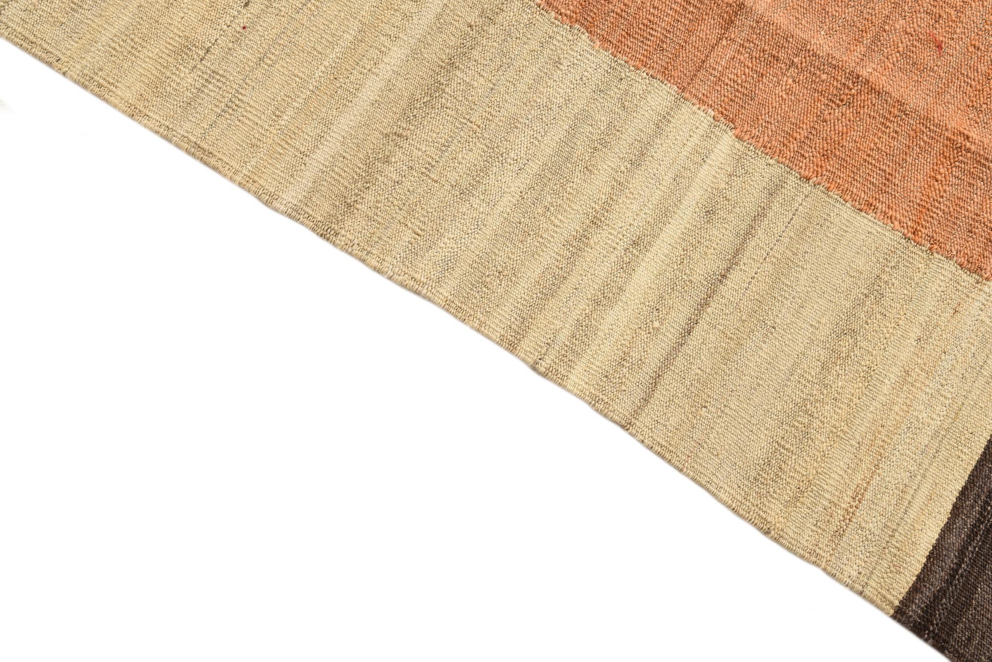5' 10 x 7' 7 Hand Woven Kilim Modern Wool Rug
