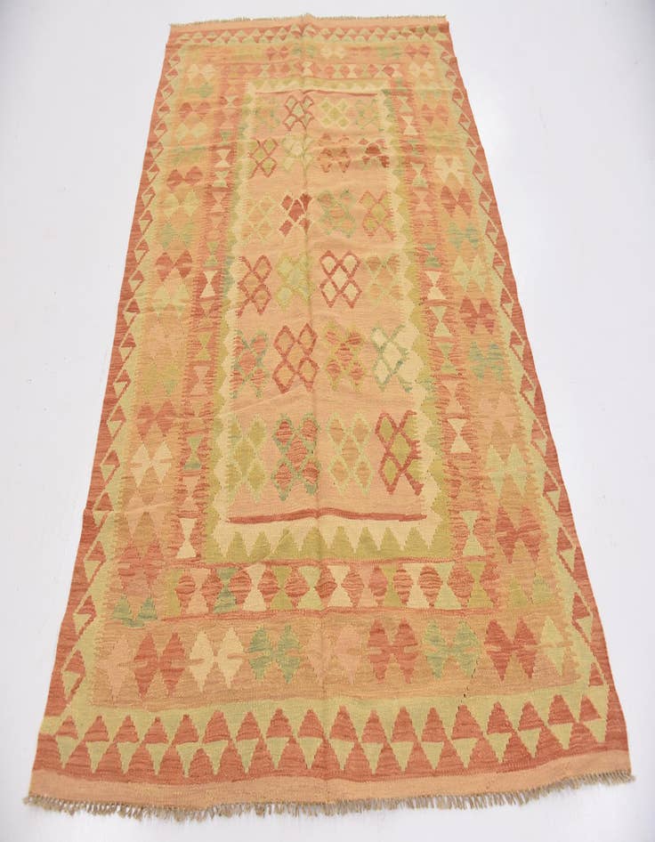 Detail image of 4' 9 x 6' 10  Hand Woven Kilim Waziri Wool Rug